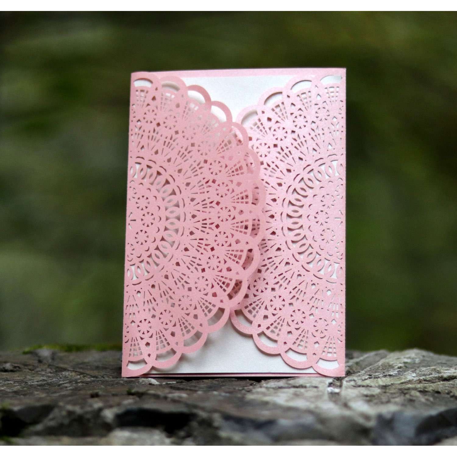 Thank You Card With Hemp Rope Laser Cut Invitation Wedding Supplies